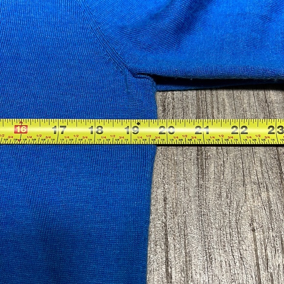 Jos. A Bank Mens Zip Up Pullover Sweater Blue Size L - Picture 5 of 8